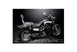 Sistema di scarico completo per silenziatori ovali in carbonio Yamaha V-Max Vmx1200 225 mm