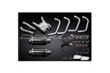 Système d'échappement complet pour Yamaha Xjr1300 1998-06 4-2 silencieux ovales en carbone de 225mm