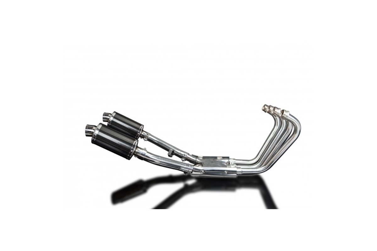 Full Exhaust System for Xjr1300 2004-2006 / Ds70 Oval 225mm (9 Inch) Carbon Fiber Muffler 4-2