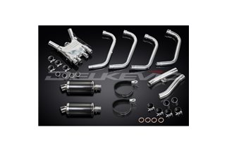 Système d'échappement complet pour Yamaha Fj1200 3Xw 1991-96, silencieux ovales en carbone de 225mm