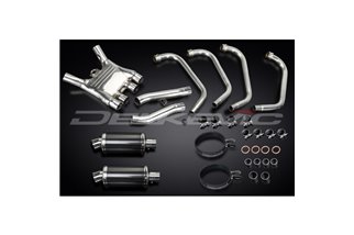 Full Exhaust System for Yamaha Fj1100 1984-1985 225mm Carbon Oval Mufflers