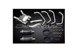 Full Exhaust System for Yamaha Fj1100 1984-1985 225mm Carbon Oval Mufflers