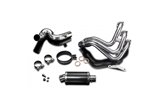 Sistema di scarico completo silenziatore ovale in carbonio da 225 mm yamaha xsr900 2016 2020