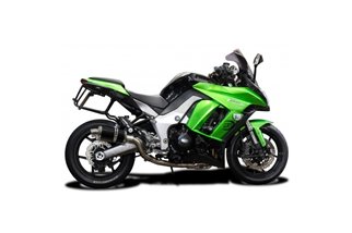 Ligne d'échappement complète silencieux ovale carbone 225mm honda cb650f 2014 2018