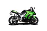 Ligne d'échappement complète silencieux ovale carbone 225mm honda cb650f 2014 2018