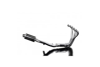 Sistema di scarico completo silenziatore ovale in carbonio da 225 mm honda vfr800 x crossrunner 2011 2014