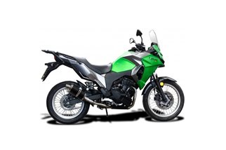 Komplette Abgasanlage 225 mm ovaler Carbon-Schalldämpfer Honda VFR1200X Crosstourer 2012 2019