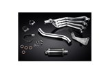 Komplette Abgasanlage für Honda Cbr650F Cb650F 14-18, 225 mm ovaler Carbon-Schalldämpfer