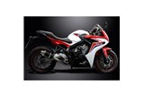 Système d'échappement complet pour Honda Cbr650F Cb650F 14-18, silencieux ovale en carbone de 225mm