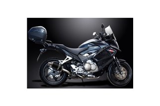 Sistema di scarico completo per Honda Vfr800X Crossrunner 11-14 225mm Carbon Ovale Silenziatore