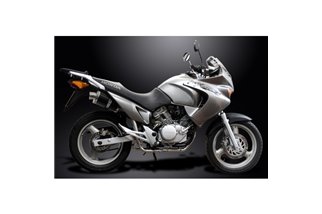 Système d'échappement complet pour Honda Xl125V Varadero, silencieux ovale en carbone de 225mm