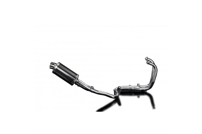 Full Exhaust System for Kawasaki Versys-X 300 17-21 2-1 Carbon Round Muffler 200mm