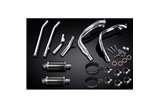 Système d'échappement complet pour Suzuki Gsx1300R Hayabusa 99-07 Decat 4-2 225 mm ovale en carbone