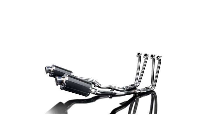 Komplette Abgasanlage für Yamaha Fjr1300 2006–2023, 225 mm ovale Carbon-Schalldämpfer