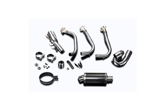 Sistema di scarico completo 225mm silenziatore carbonio ovale kawasaki gtr 1400 2007 2020