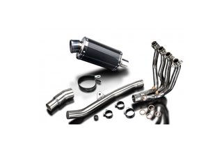 225mm full oval carbon silencer full exhaust system suzuki gsx-s1000 2015 2020