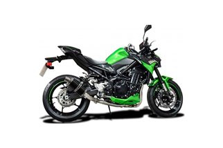 Komplette Abgasanlage mit 225-mm-Carbon-Schalldämpfer. Kawasaki Ninja 1000 SX 2020 2021