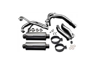 Sistema di scarico completo silenziatori ovali in acciaio inox da 350 mm honda ST 1100 Pan European