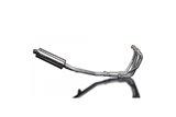 Complete exhaust system with 350 mm oval stainless steel silencers yamaha xj600 diversion 1992 2004