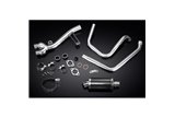 Sistema di scarico completo per Honda Nt650V Deauville 98-05 Ovale 225mm Silenziatore Carbonio