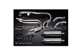 Sistema di scarico completo per Honda St1100 Pan European 89-02 350mm Stainless Ovale Silenziatori