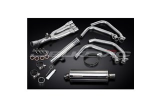 Complete Exhaust System for Honda Cbr600F 91-98 4-1 350mm Stainless Oval Bsau Muffler