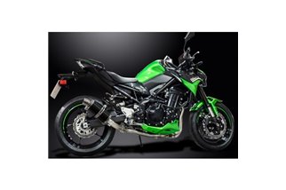 Système d'échappement complet pour Kawasaki Z900 20-21 Silencieux ovale en carbone de 225 mm