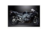 Ligne d'échappement complète pour Kawasaki Zzr1400 12-20 Decat 4-1 225mm Carbone Ovale