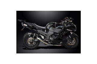 Komplette Abgasanlage für Kawasaki Zzr1400 08–11 4–1 225 mm Carbon Oval