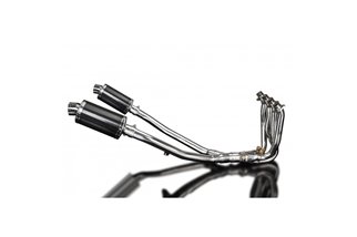 Full Exhaust System for Kawasaki Zzr1400 06-07 4-2 225mm Carbon Oval Mufflers