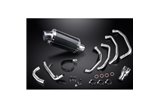 Système d'échappement complet pour Kawasaki Zzr1100 1990-2001 4-1 silencieux ovales en carbone de 225mm