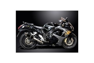 Komplette Abgasanlage für Suzuki Gsx1300R Hayabusa 2008–2020, 4–1, 225 mm ovaler Carbon-Schalldämpfer