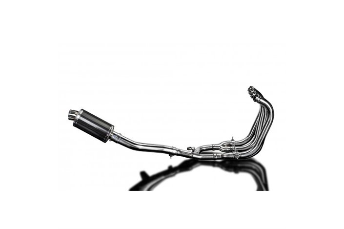 Komplette Abgasanlage für Suzuki Gsx1400 2006–2007 4–1, 225 mm ovaler Carbon-Schalldämpfer