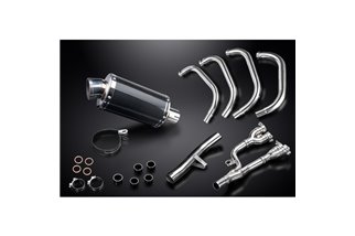 Full Exhaust System for Suzuki Gsx1400 2006-2007 4-1 225mm Oval Carbon Muffler Can