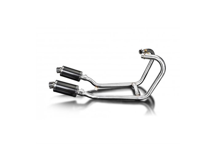 Complete exhaust system for 1200 Thruxton R/Rs 16-22 Ds70 Oval 225mm Carbon Fiber Muffler 2-2