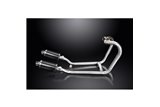 Complete exhaust system for 1200 Thruxton R/Rs 16-22 Ds70 Oval 225mm Carbon Fiber Muffler 2-2