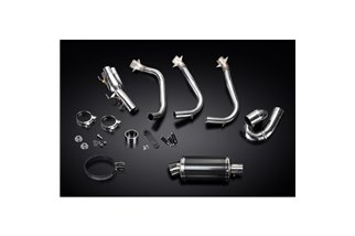 Komplette Abgasanlage für Triumph Street Triple 765Rs 2017-20 225mm Oval Carbon