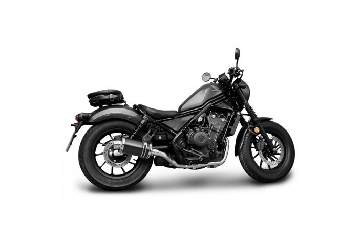 Komplette Auspuffanlage für Honda Cmx500 Cmx300 Rebel 2017–2023 2–1 225 mm ovaler Carbon-Schalldämpfer