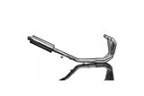 Complete exhaust system with 350mm stainless steel silencers. kawasaki zzr400 1990 2009