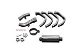 Complete exhaust system with 350mm stainless steel silencers. kawasaki zzr400 1990 2009