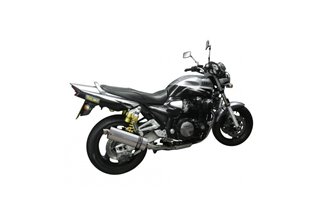 Ligne d'échappement complète Silencieux ovales en acier inoxydable 350 mm yamaha fj1200 1988 1990