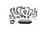 350mm Stainless Steel Muffler Full Exhaust System BSAU Kawasaki KLZ1000 Versys 2015 2018