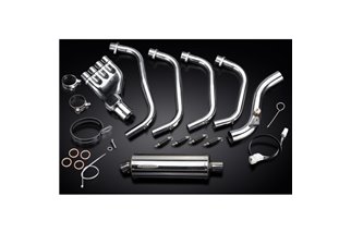 Sistema di scarico completo per Honda Cb600F Hornet 2007-13 350mm Stainless Ovale Bsau Silenziatore