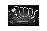 Sistema di scarico completo per Honda Cb600F Hornet 2007-13 350mm Stainless Ovale Bsau Silenziatore