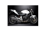 Sistema di scarico completo per Honda Cb600F Hornet 2007-13 350mm Stainless Ovale Bsau Silenziatore