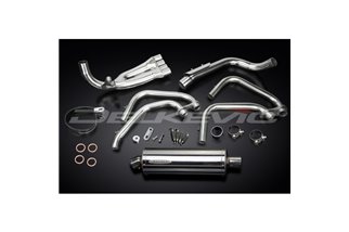 Système d'échappement complet pour Honda CB600F Hornet 1998-02, silencieux ovale en acier inoxydable de 350mm