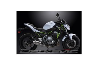 Sistema di scarico completo per Kawasaki Z650 17-22 Silenziatore tondo in carbonio da 200 mm