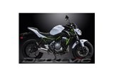 Sistema di scarico completo per Kawasaki Z650 17-22 Silenziatore tondo in carbonio da 200 mm