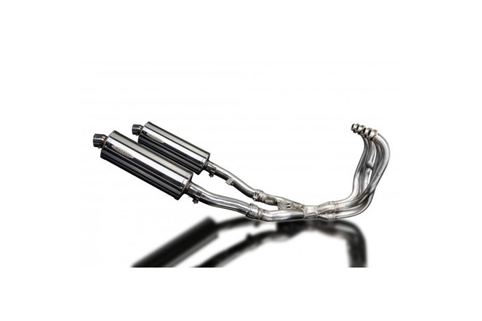 Complete exhaust system for Kawasaki Zzr400/600 1990-2009 4-2 350mm Stainless Steel Mufflers