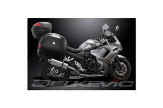 Komplette Abgasanlage für Suzuki Gsx1250Fa 2010–16, 350 mm ovaler Edelstahl-Schalldämpfer